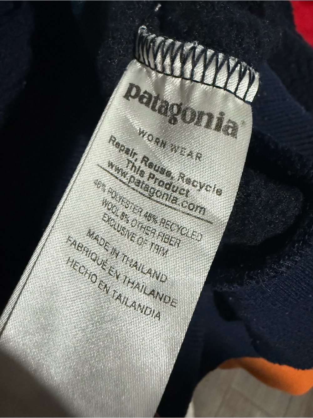 Patagonia Los Gatos 1/4 Zip Fleece Pullover Navy Women’s Medium - Picture 4 of 6